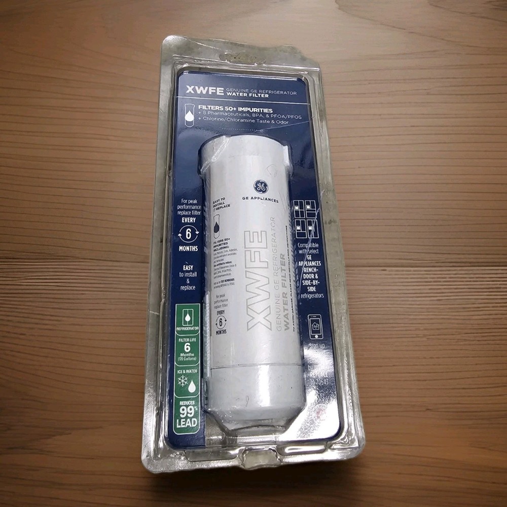GE XWFE Genuine Refrigerator Water Filter WITH CHIP 100% Authentic Dmgd Packagin