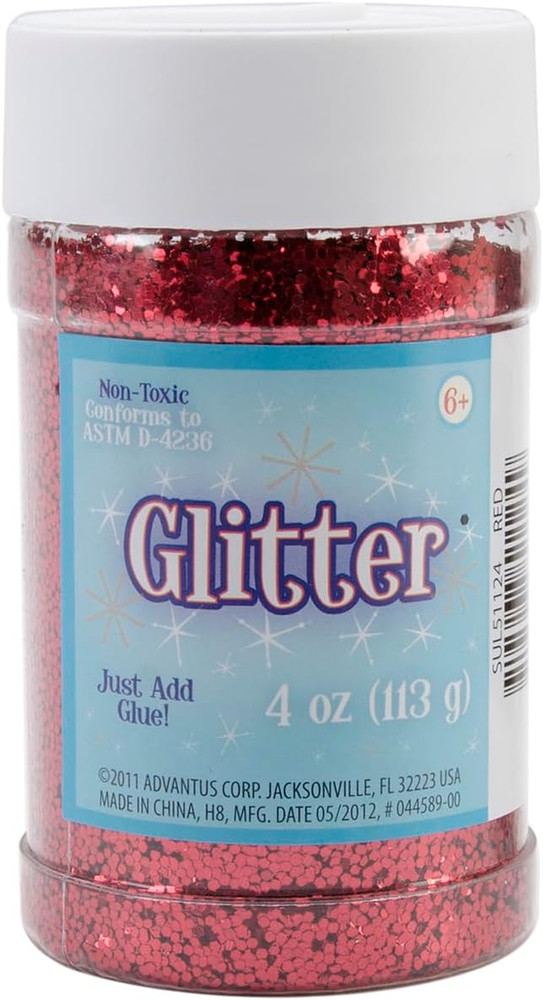 Glitter 4Oz-Red