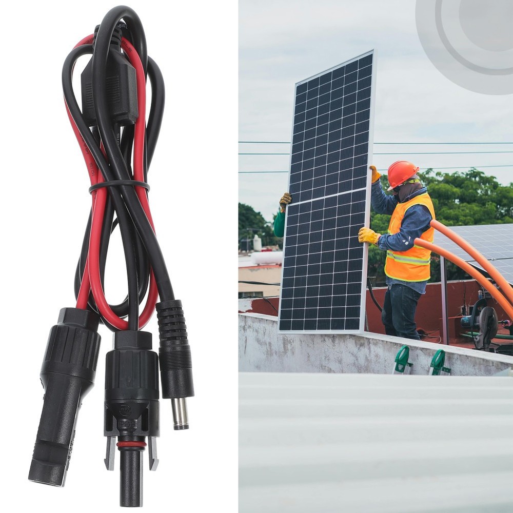 Solar Panel Plug to DC 5.5mm Adapter Cable Solar Panel Connector Solar Panel