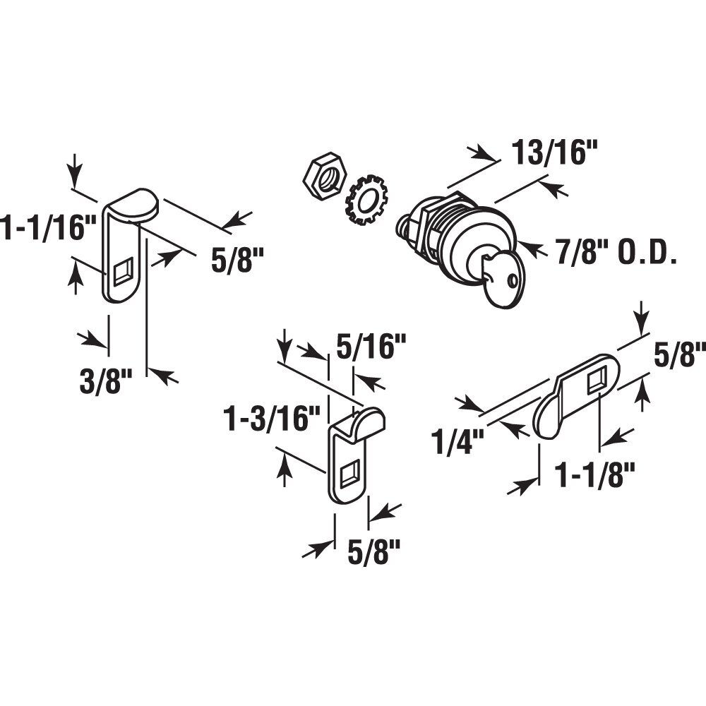 S 4648 Mailbox Lock “ Replacement Multipurpose Mailbox Lock For Several Brands “