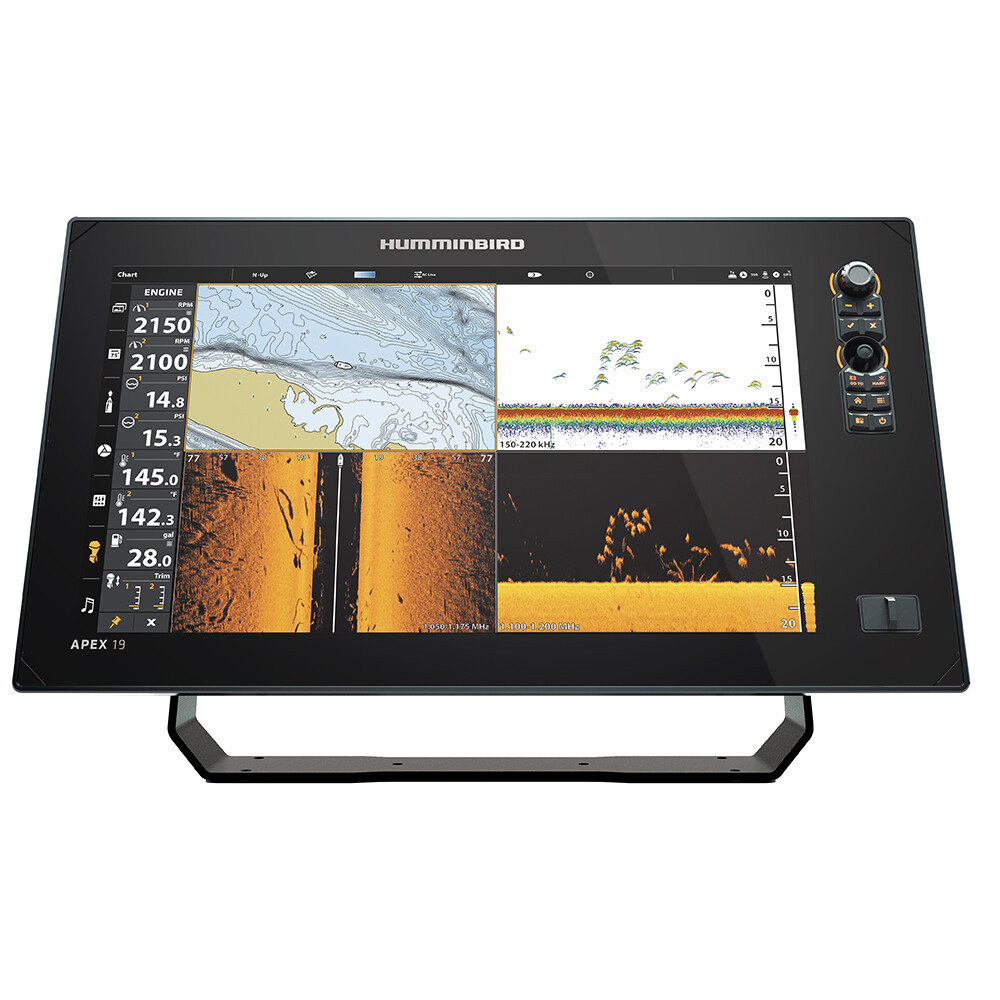 Humminbird APEX 19 MEGA SI+ GPS Chartplotter Bluetooth Fishfinder & Transducer