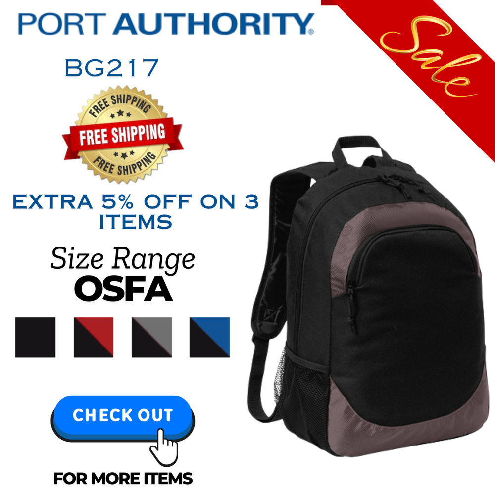 Port Authority BG217 Interior Laptop Pocket & Front Zippered Circuit Backpack