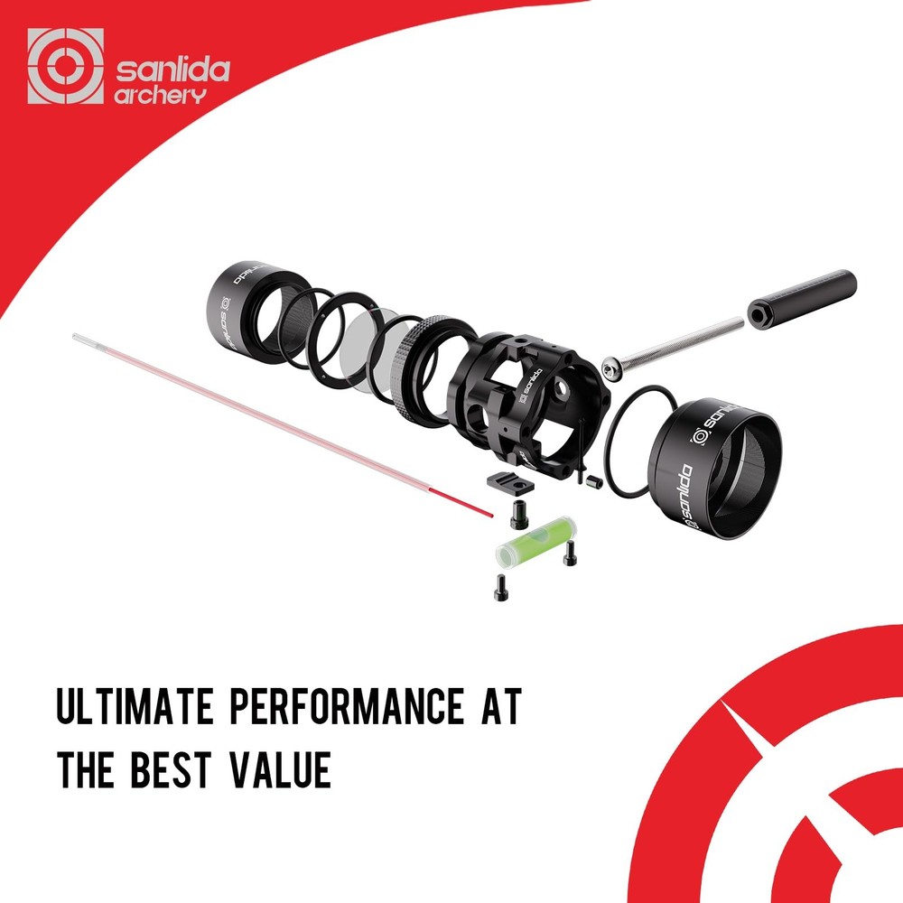 Archery Hero10 Advanced Target Compound Bow Sight Scope(8X)