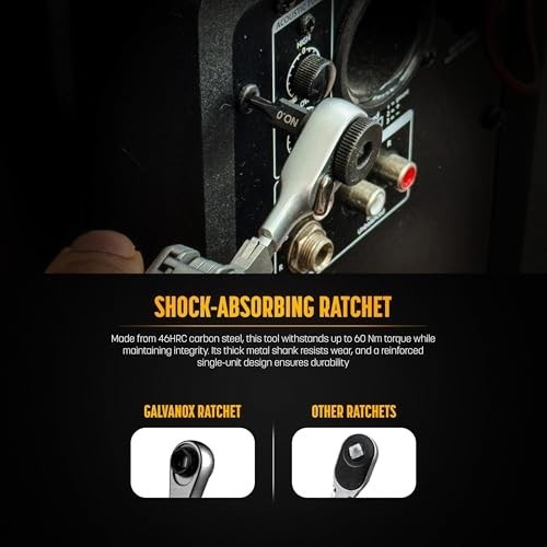 Flat-End Bit Extender & Ratchet Driver Set for Multi-Tools, 2PC Black