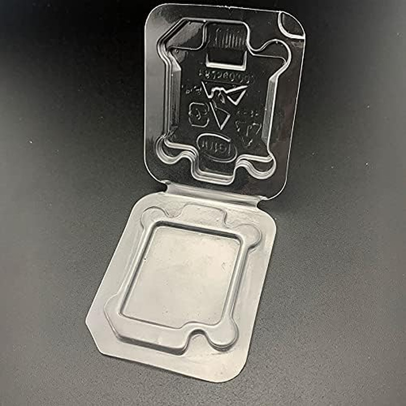 14Pcs Universal CPU Protection Box 5.5X6.5Cm Computer CPU Case Tray Flip Top Con