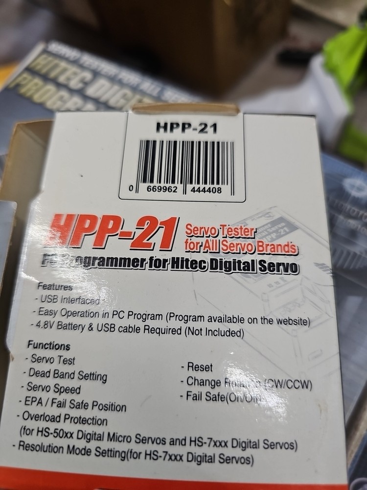 Hitec HPP-21 PC Programmer for Hitec Digital Servo 44440 New