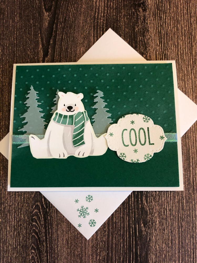 Cool Polar Bear - Handmade Card - Stampin" Up