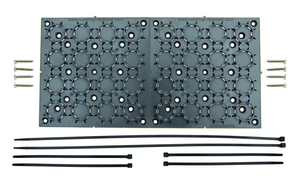 Universal Adjustable Mounting Bracket Kit With Cable Organizer For Flat Panel Tv