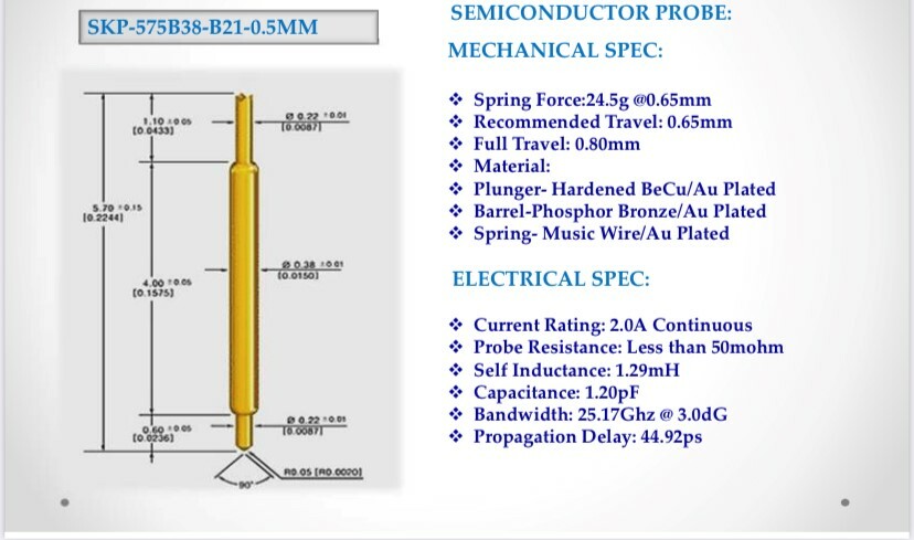 SEMICONDUCTOR POGO PIN 0.5MM (100 PCs)
