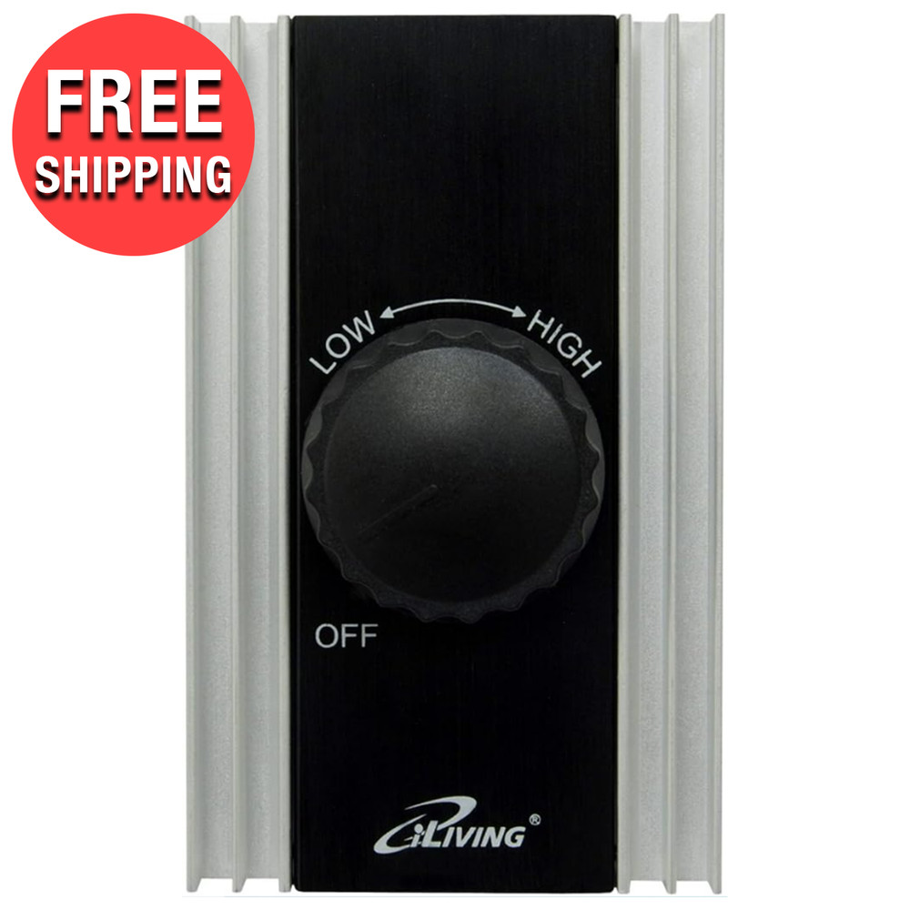 Variable Speed Control Rotary Switch On/Off Controller for Exhaust Fan 120V / 8A