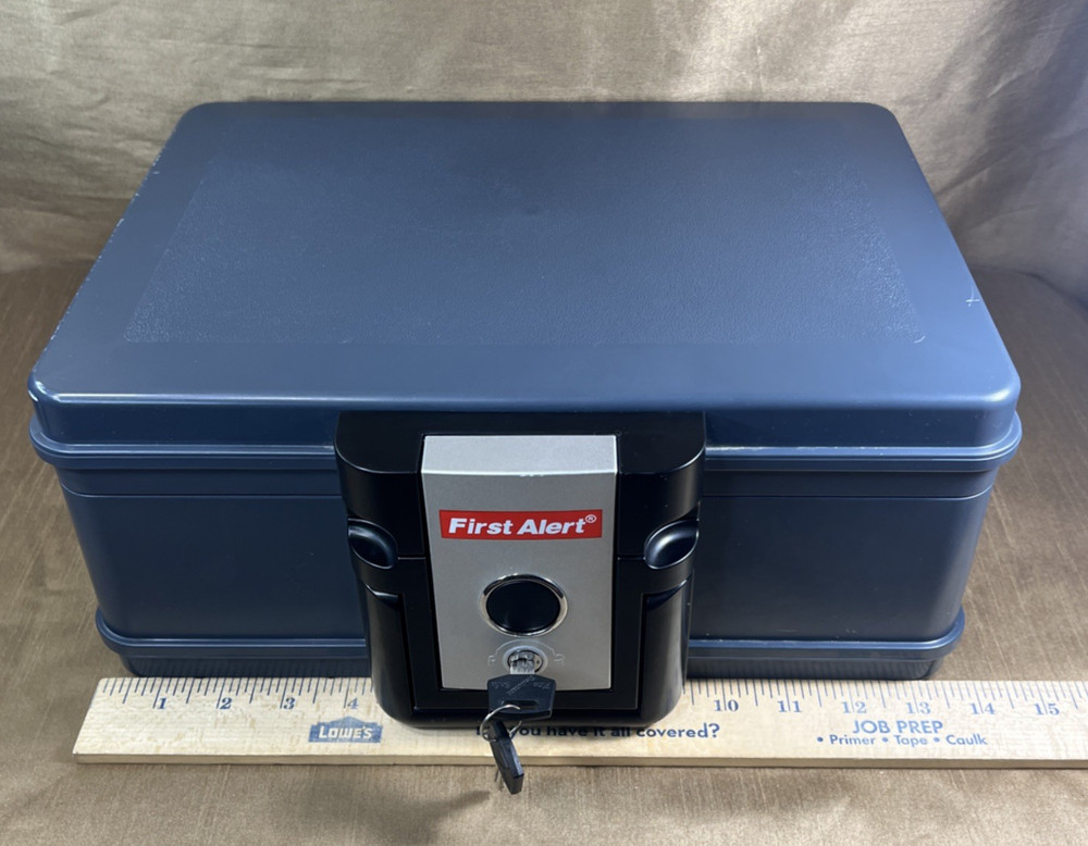 First Alert Fireproof Safe With Lock & 2 Keys
