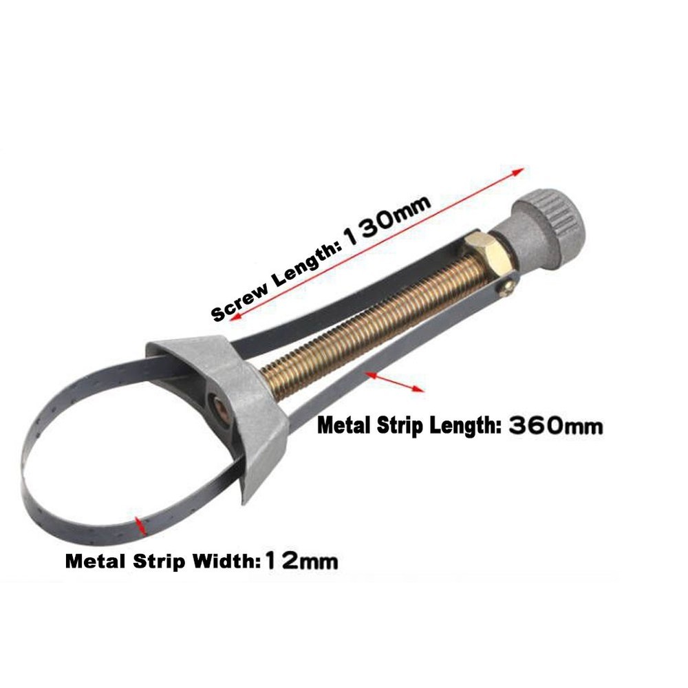Universal Car Adjustable Oil Filter Removal Strap Wrenchs Removal Tool
