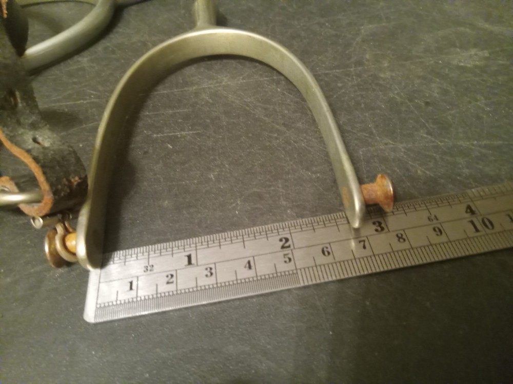 Cavalry Military Spurs marked.never rust star August Buermann