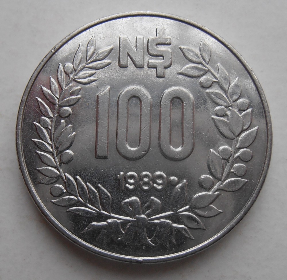 URUGUAY 100 PESOS 1989