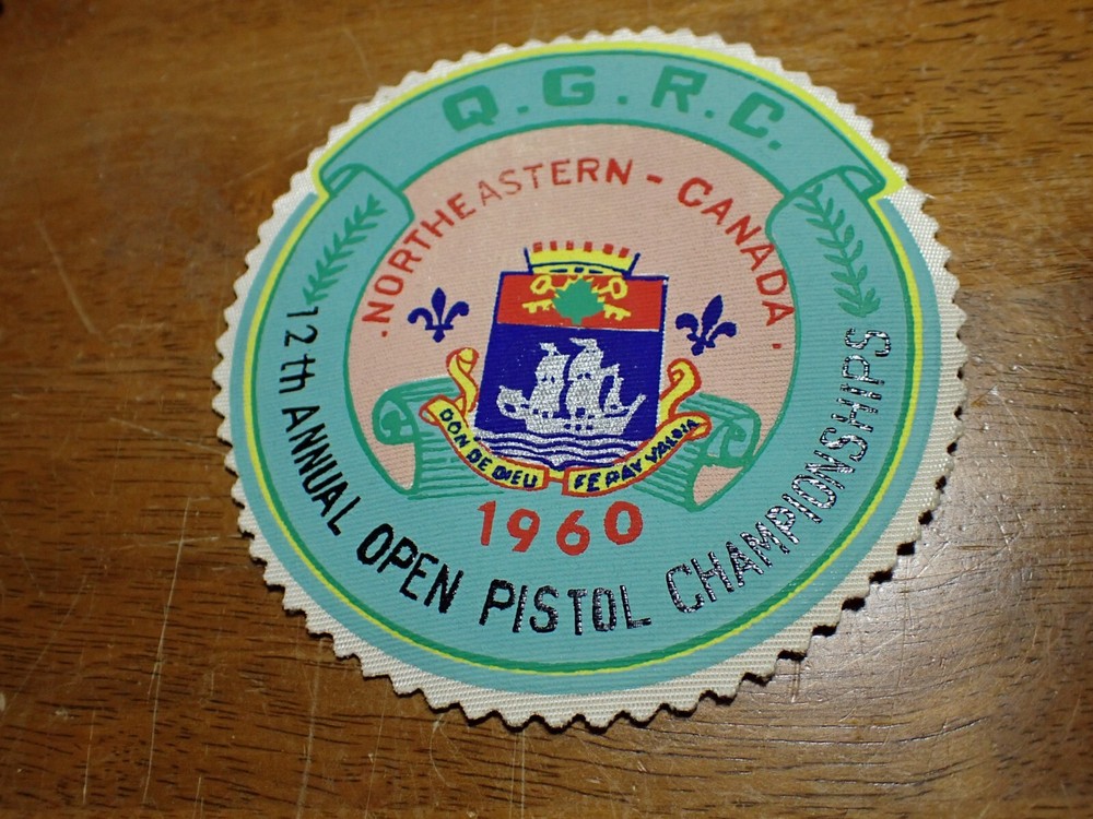 NORTHEASTERN CANADA 12TH OPEN PISTOL CHAMPS 1960   PATCH BX V #17