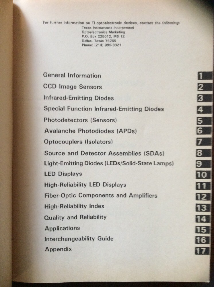 Texas Instruments - Optoelectronics Data Book (1983-84)