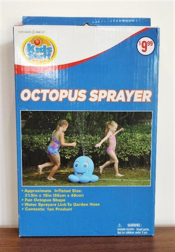 Kids Stuff Inflatable Octopus Water Sprayer