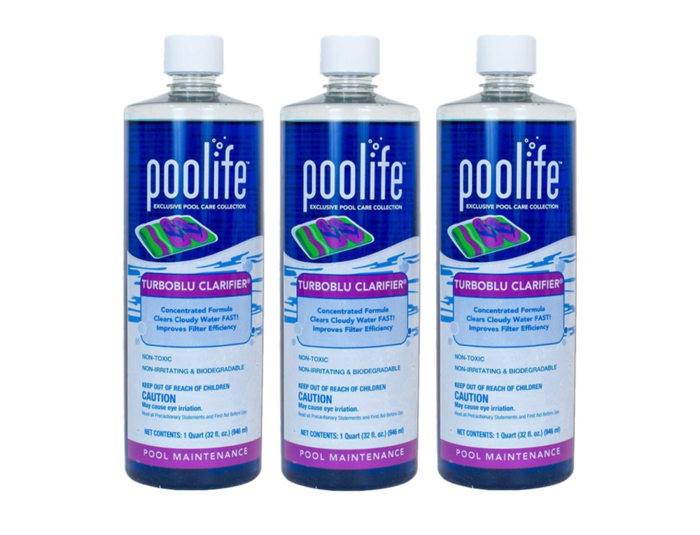 Poolife TurboBlu Clarifier (1 qt) 3 Pack