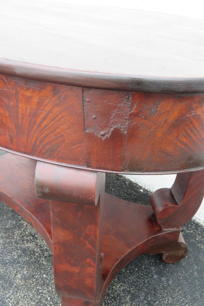 Early 1900s Empire Writing Office Desk Console Table 3844