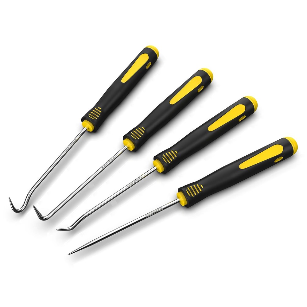 FJCTER Precision Hook and Pick Set, 4-Piece Automotive O Ring Set,...