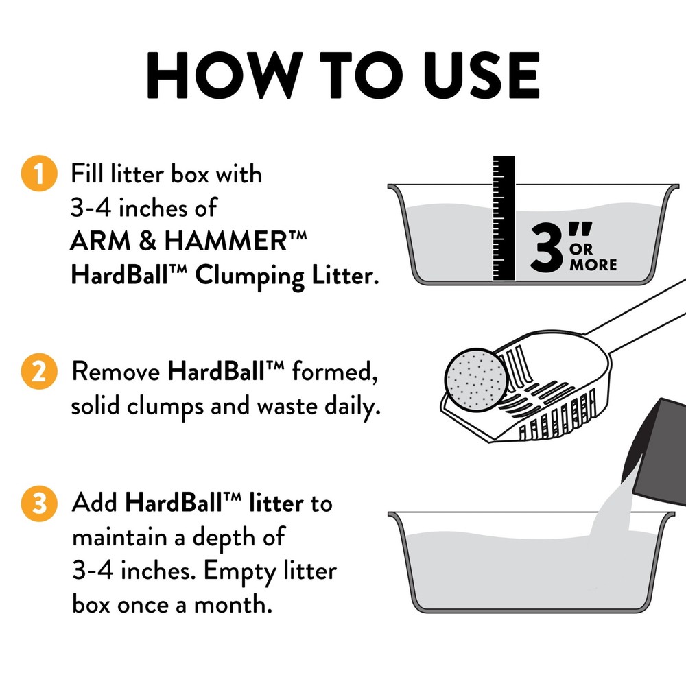 Hardball Lightweight Cat Litter, Multi-Cat Clumping Litter, 7 lb