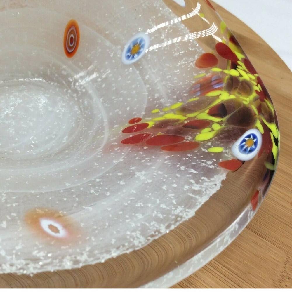 Millefiori style Glass Dish
