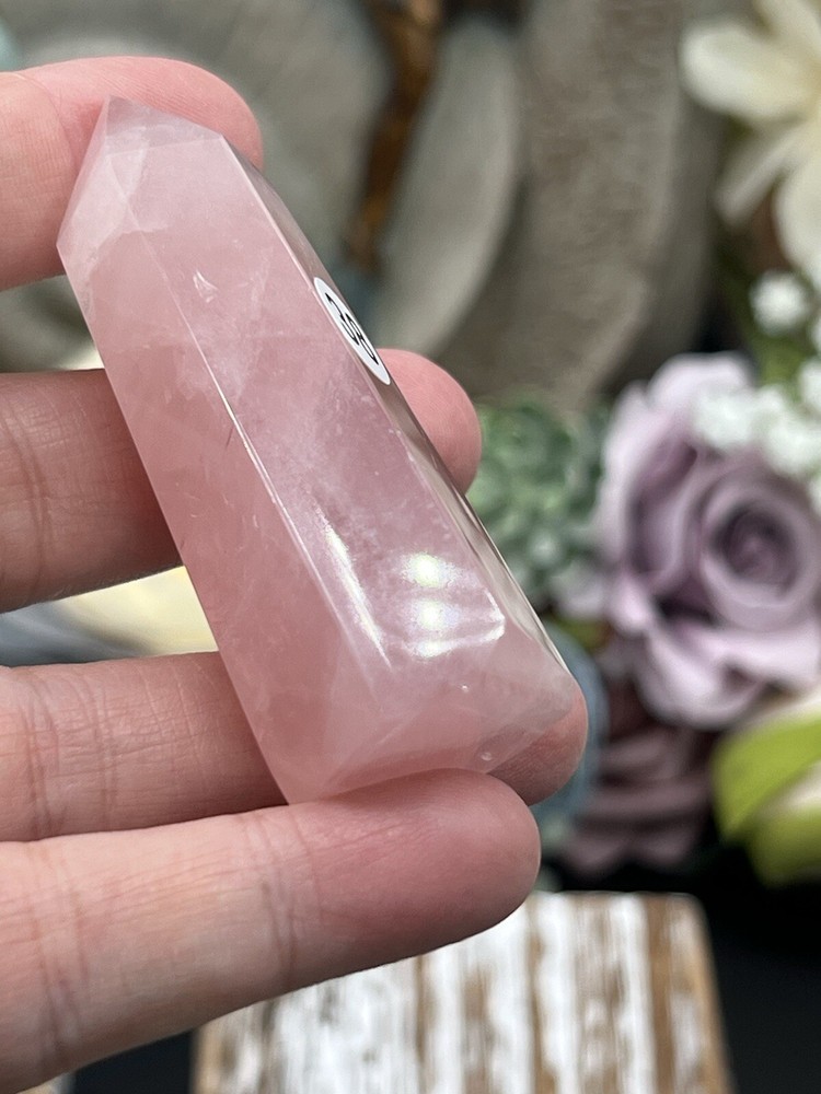 Natural Rose Quartz Points Amazing pinks Free ship & Gift