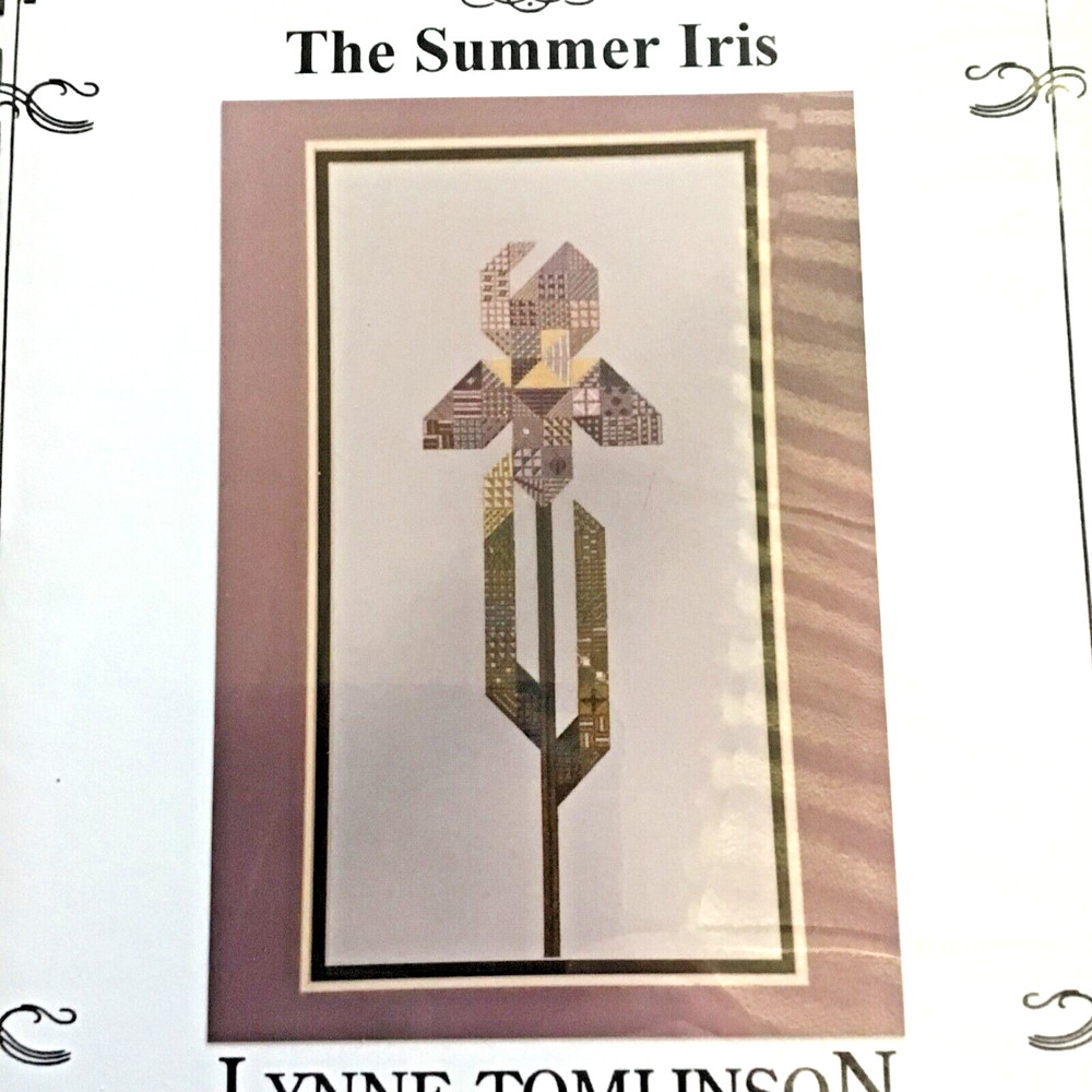 Summer Iris Lynne Thomlison needlepoint needle work pattern