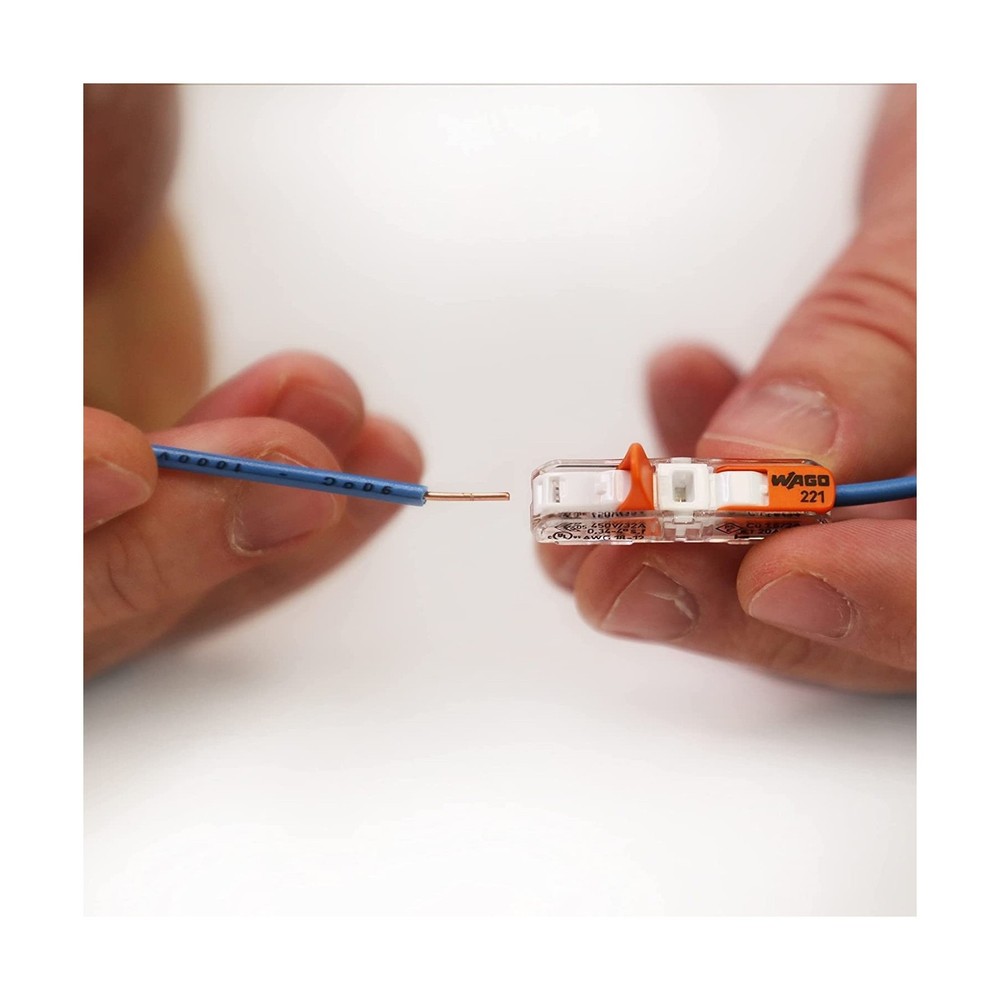 WAGO 221-2401 Lever Nuts Compact Splicing Inline Wire Connectors with Case | ...