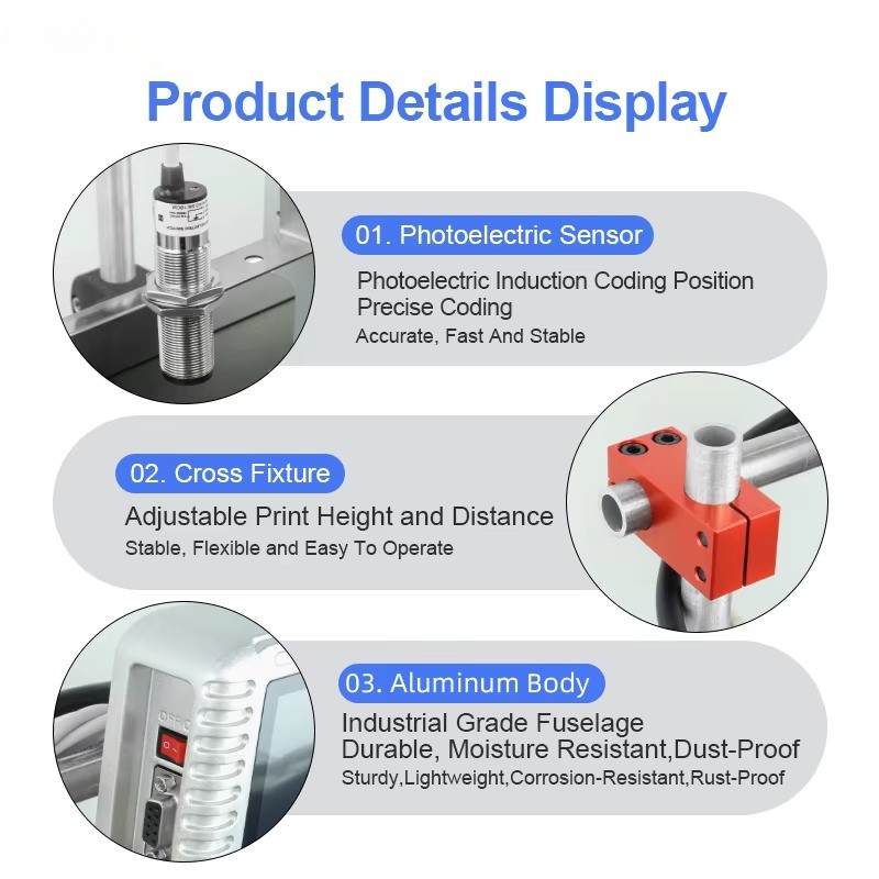 automatic online inkjet printer does not include a conveyor