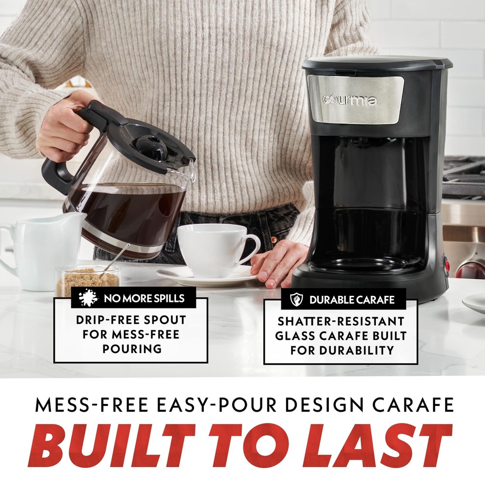 12 Cup Coffee Maker set One-Touch Programmable Machine Stainless