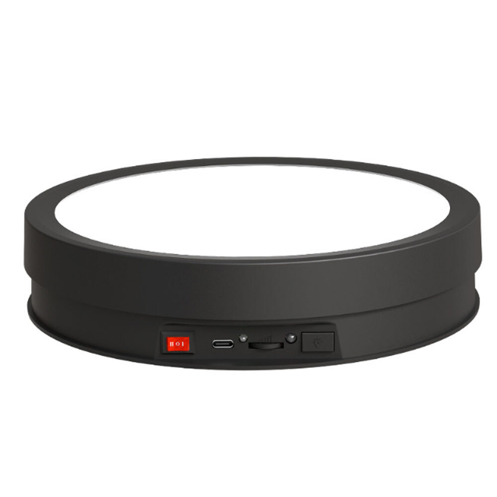 Illuminated LED Motorized Turntable Remote Control Automatic Visualizer Shooting