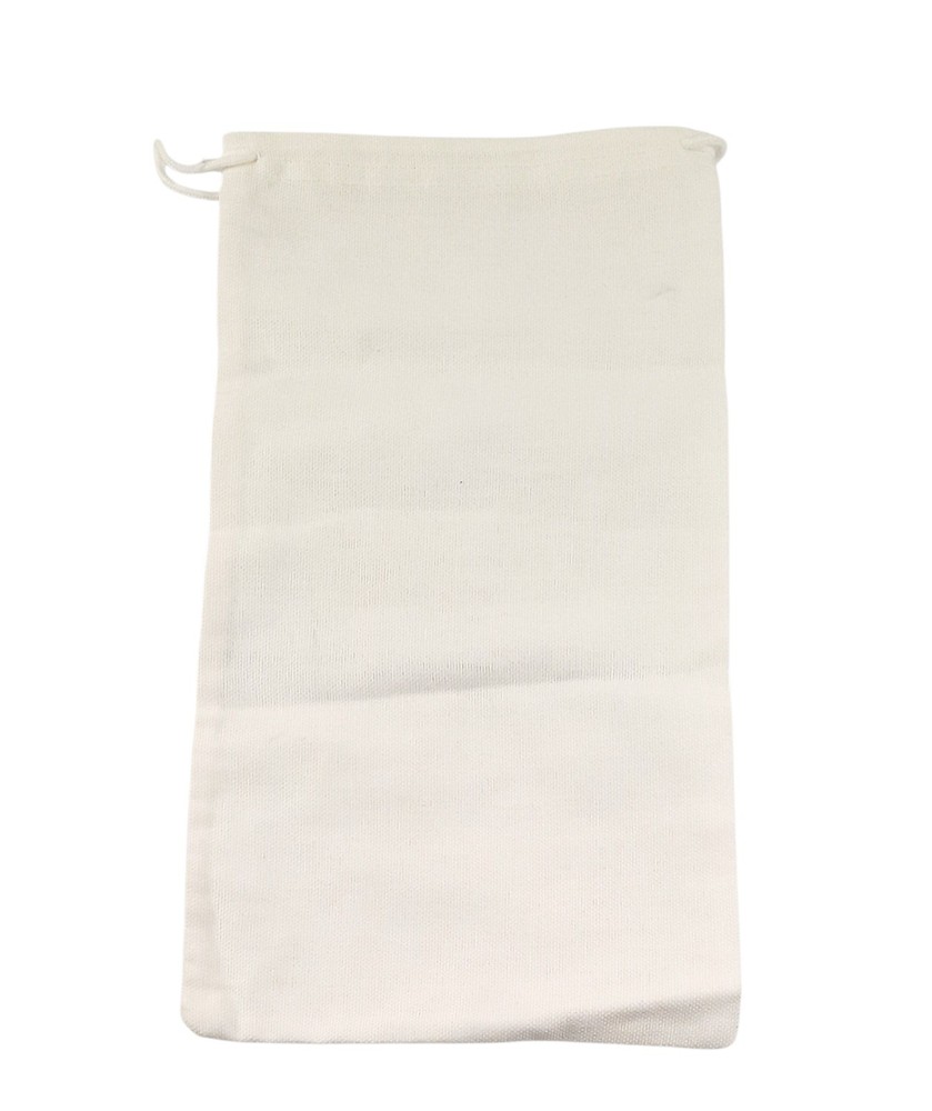 Chloe Drawstring Dust Cover Bag Lined Storage White 12” X 7”