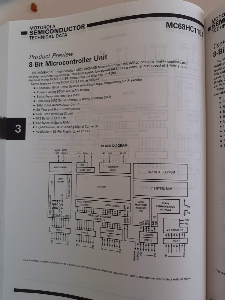 Motorola Microprocessor, Microcontroller and peripheral data Volume II, 1980ies