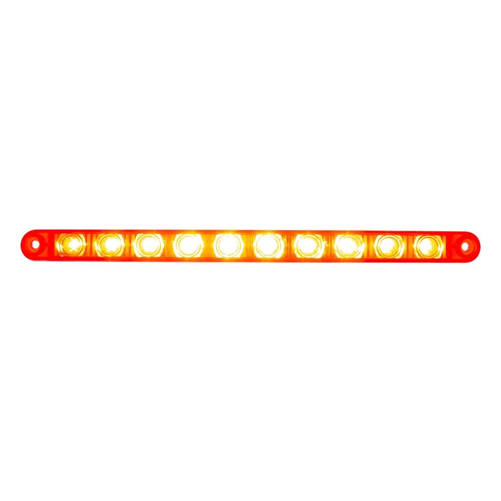 United Pacific 36827B 10 LED 9" Split Turn Function Light Bar - 1 Unit