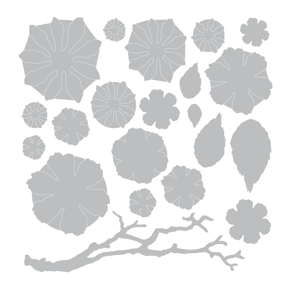 Small Tattered Florals Sizzix Thinlits Flower Die Set by Tim Holtz 661806 NEW!