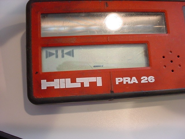 NICE,WORKS HILTI PRA 26 Receiver Unit Remote Control Laser Receiver Level TESTED