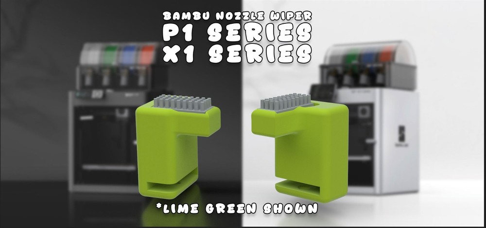 Silicone Nozzle Wiper for Bambu Lab P1/X1 Series 3D Printers