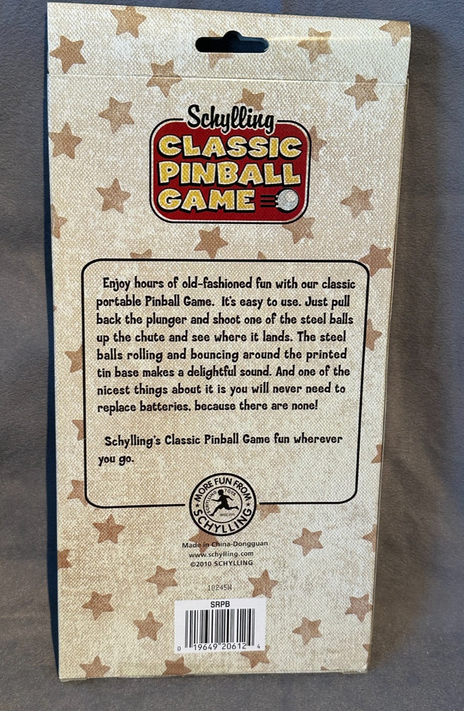 Schylling Classic Pinball Game -SPACE RACE 2010
