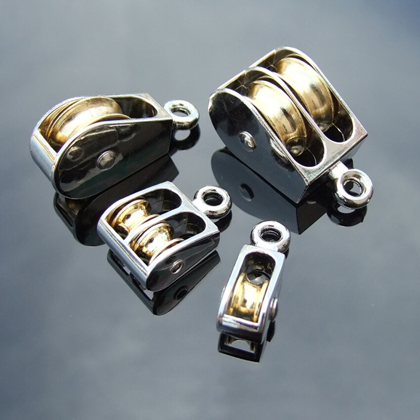 36/52/75mm Single/ Double Fixed Pulley Small Swivel Eye Sheave Rigging Lift Tool