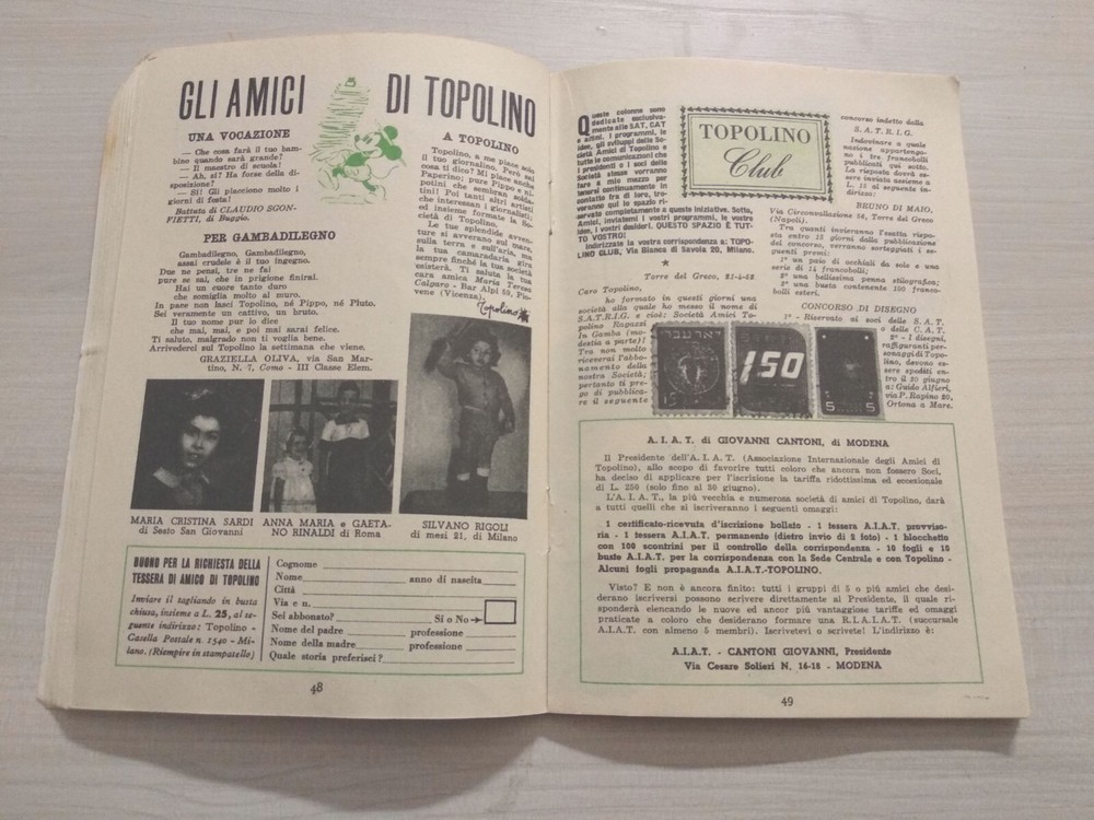 MICKEY MOUSE Booklet No.43 from 1952 original