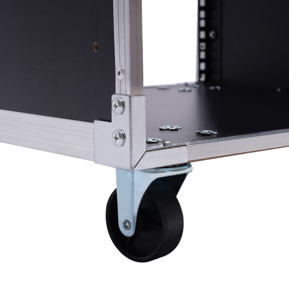 12U Rolling Network Server Data Cabinet Equipment Rack Cabinet Built-in Handles