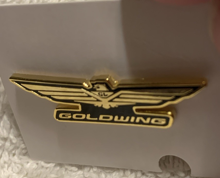 Goldwing Eagle Logo Enamel Lapel Pin.