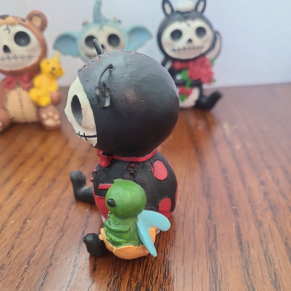 Furrybones Honey Bear Elephant Skunk Ladybug Penguin Lot 2