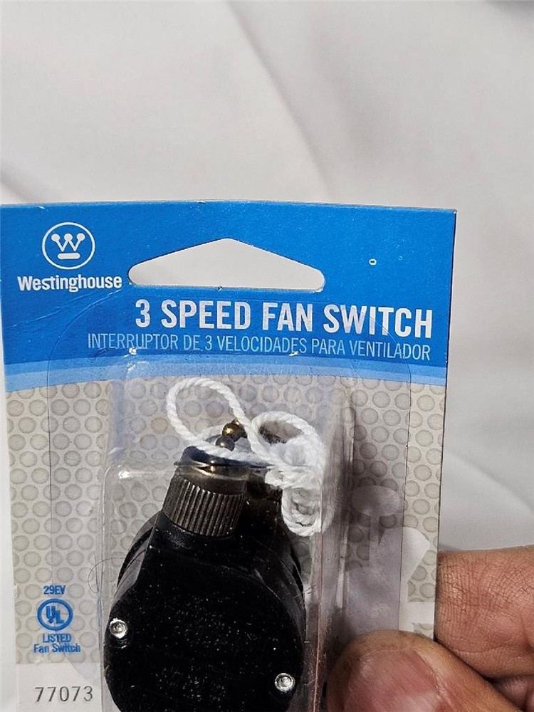 2 Pcs Westinghouse 3 Speed Ceiling Fan Pull Chain Switch Antique Brass