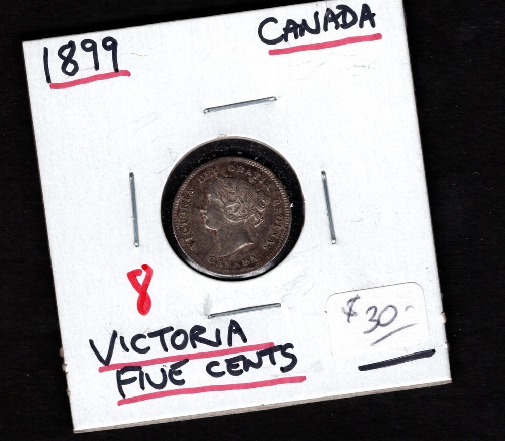 1899- Canada- Victoria Five Cents