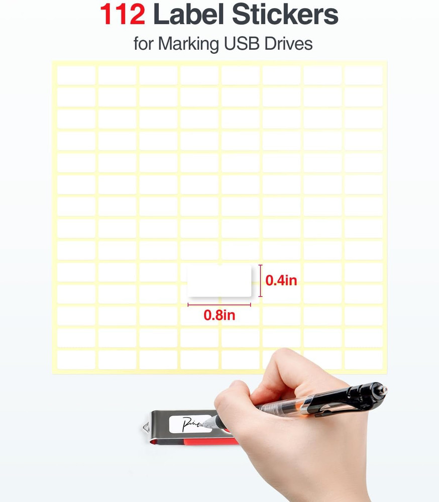 Clear Flash Drive Case with Labels, Hard USB Case Organizer, USB Stor...