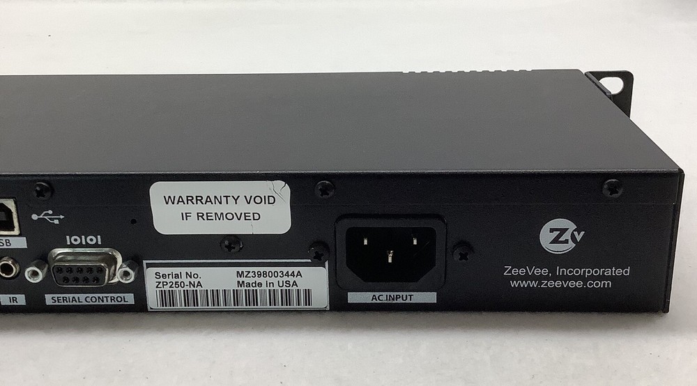 ZeeVee ZvPro 250 MPEG-2 Encoder Modulator With Rack Mount Ears