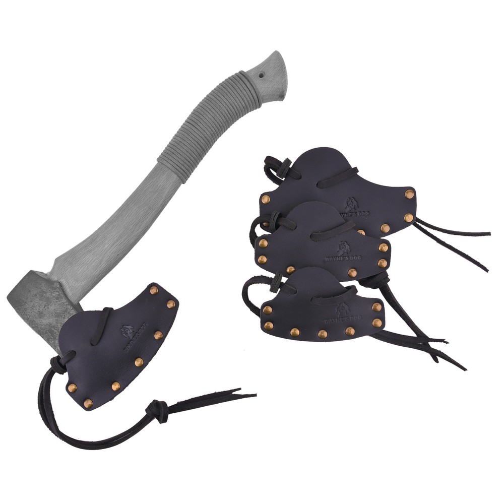 Leather Camping Axe Blade Sheath Protector Axe Head Cowhide Cover Guard Sheath