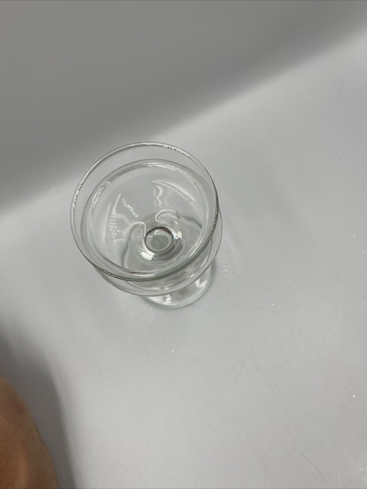 GLASS THREE PIECE DECORATING VASE STEMMED DISPLAY HOLDERS